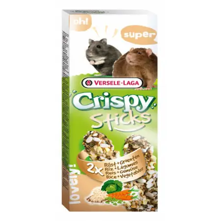 Versele Laga Crispy Sticks Hamsters&Rats rice/vegetales 110g/2szt